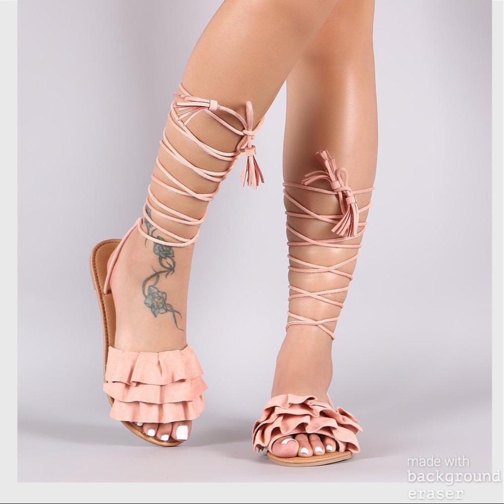 Ruffled Sandals